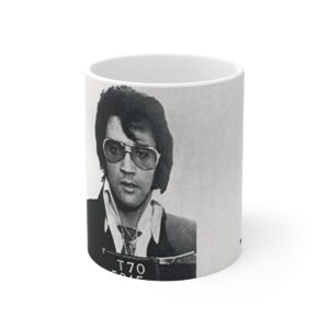 Elvis Mugshot Ceramic Mug 11oz